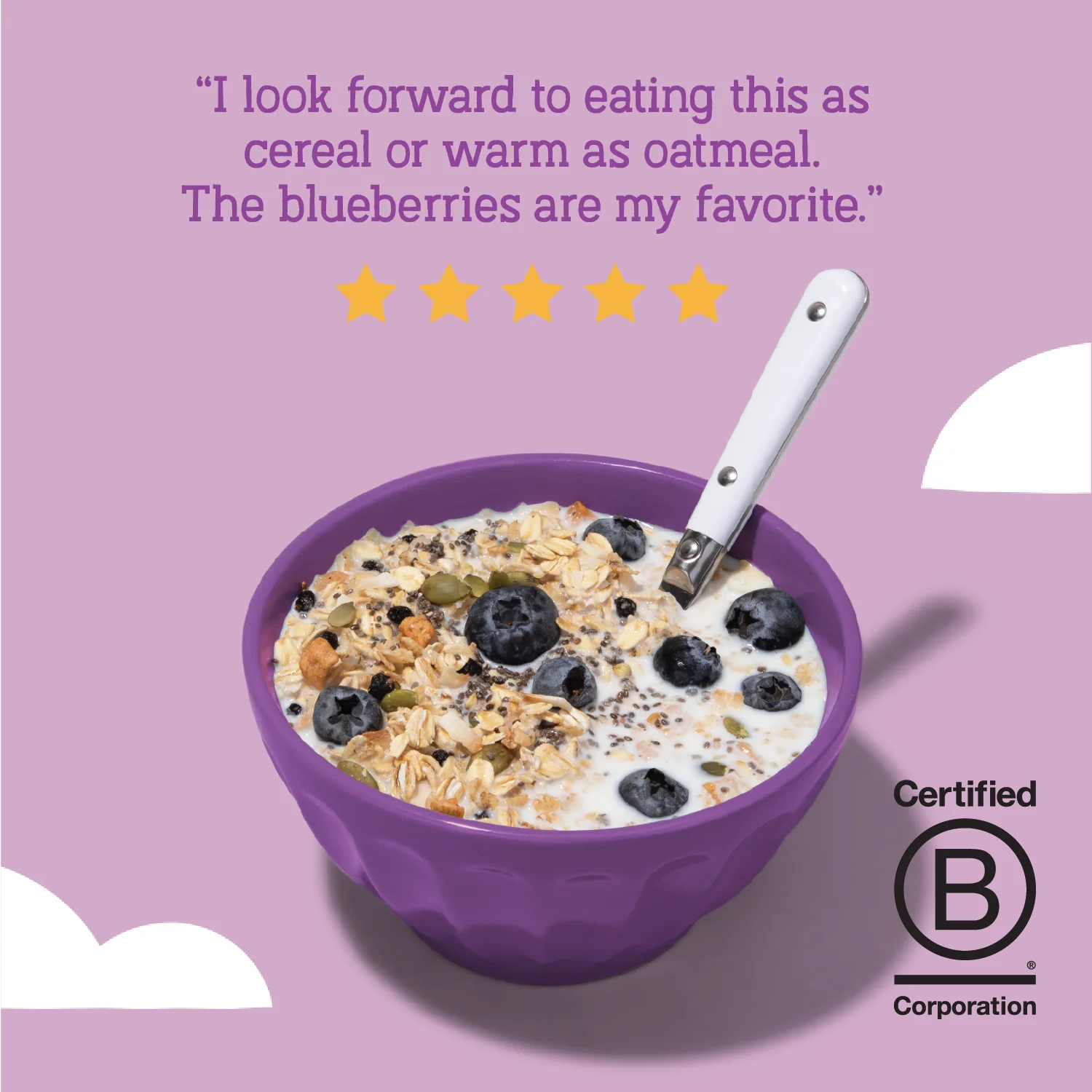 Wild & Free Blueberry Chia Muesli Eco-Pack, 32oz - Image 4