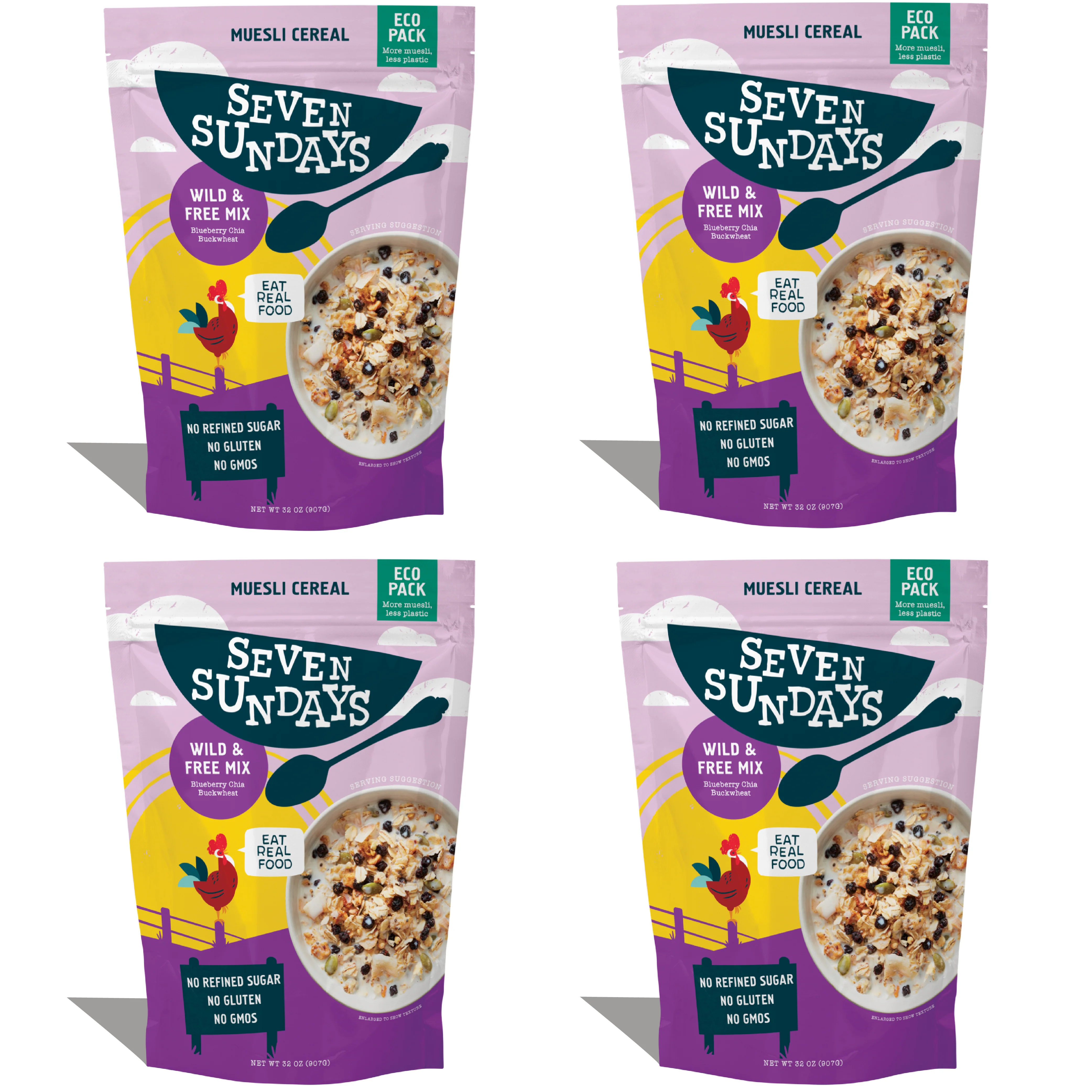 Wild & Free Blueberry Chia Muesli Eco-Pack, 32oz - Image 7