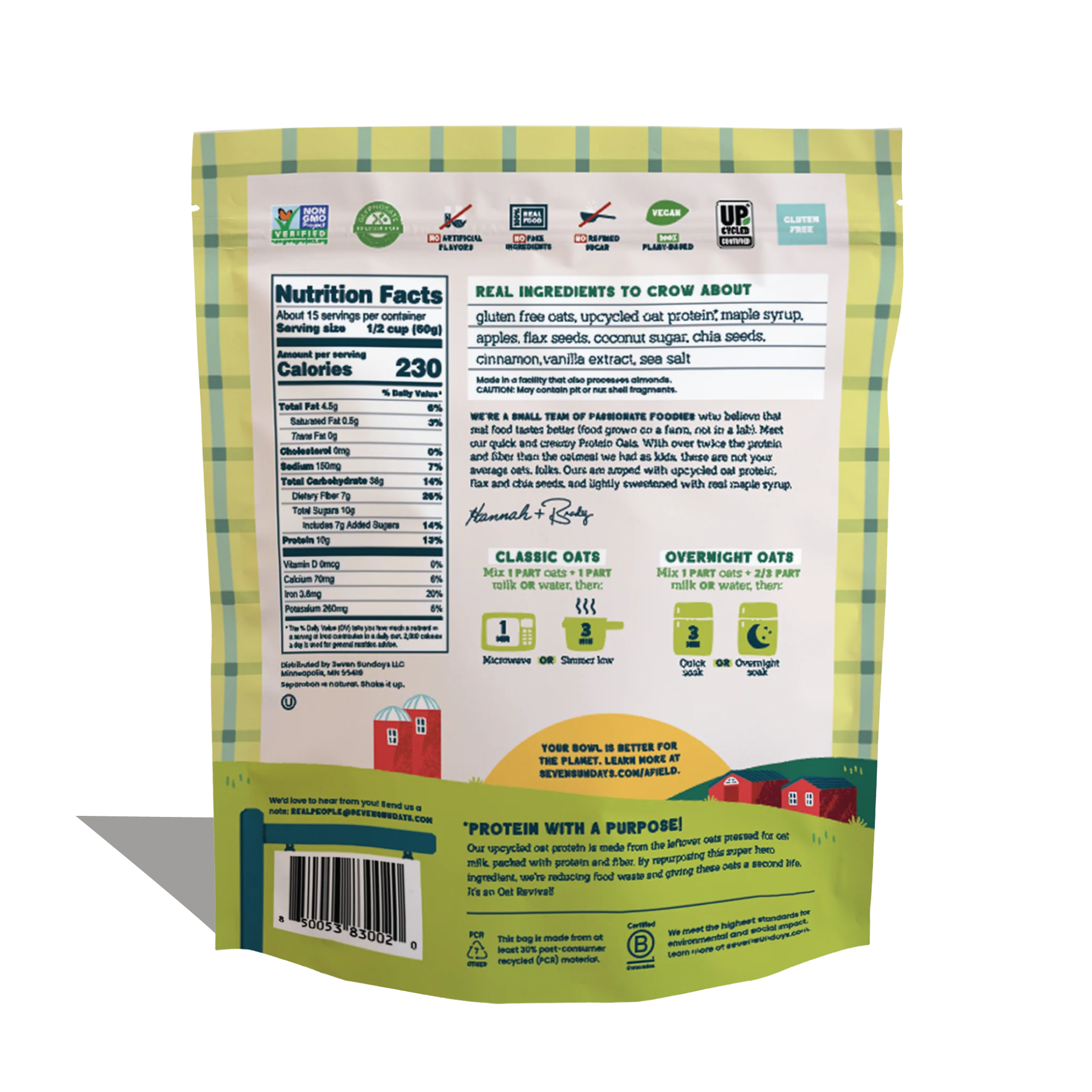 Apple Cinnamon Protein Oats, 32oz - Image 3