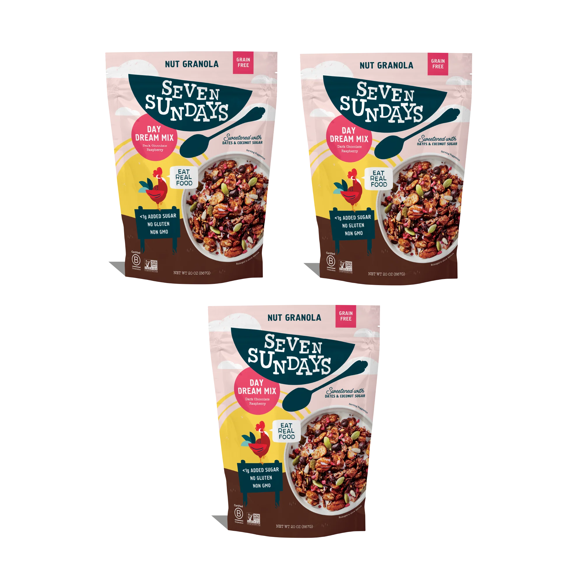 Day Dream Chocolate Raspberry Grain-Free Granola, 20oz - Image 8