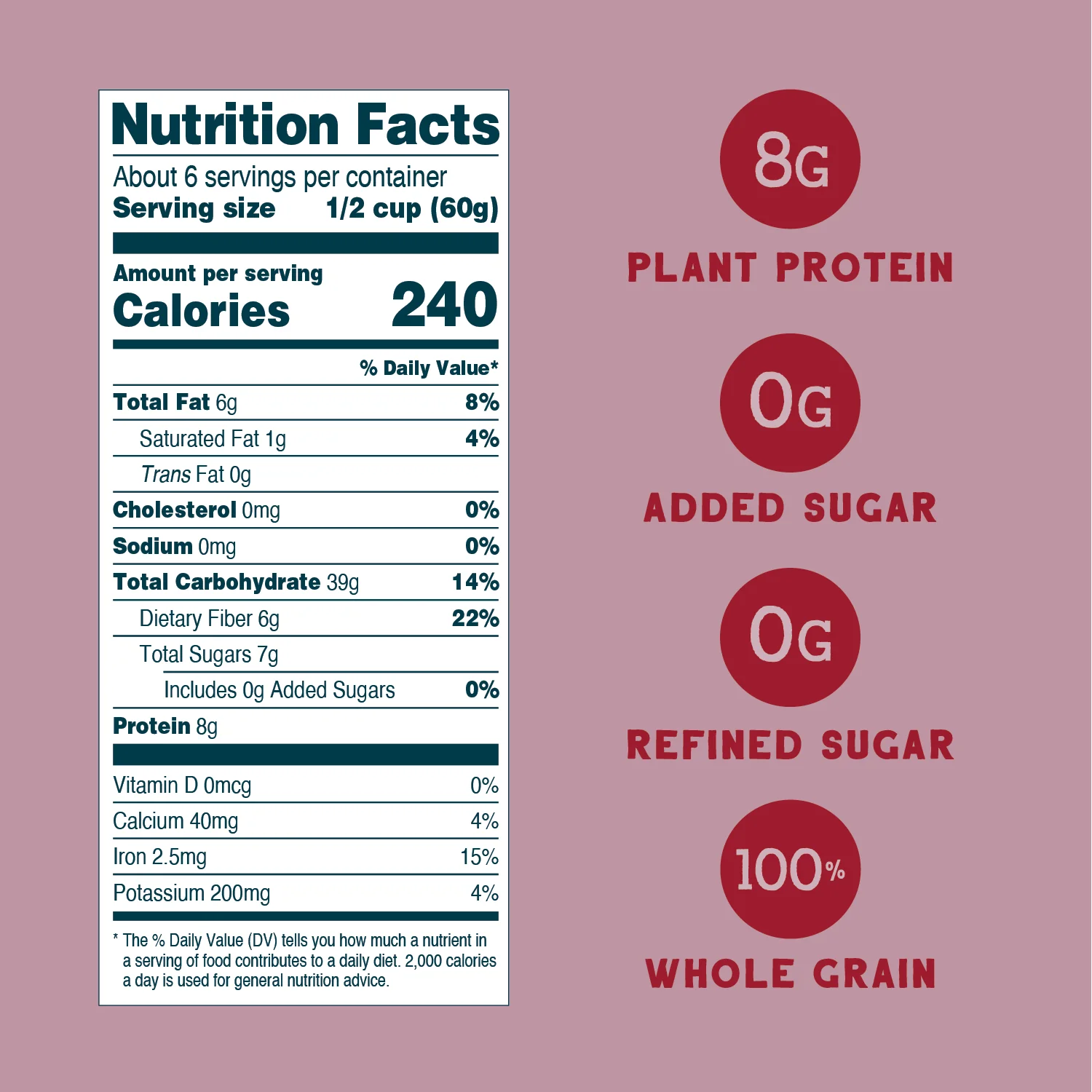 Organic Farmers Market Almond Date Muesli, 12oz - Image 4
