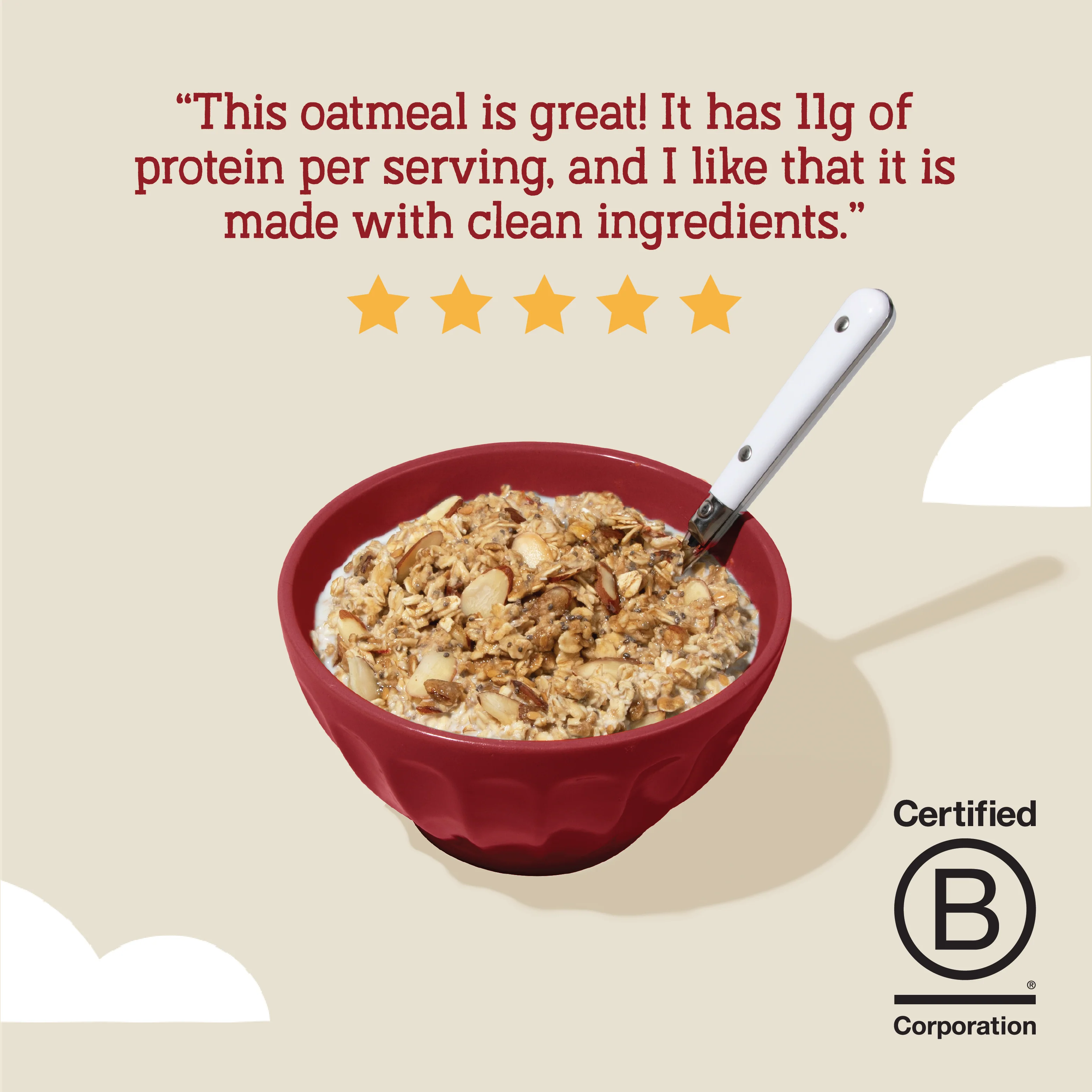 Maple Almond Protein Oats, 32oz - Image 4