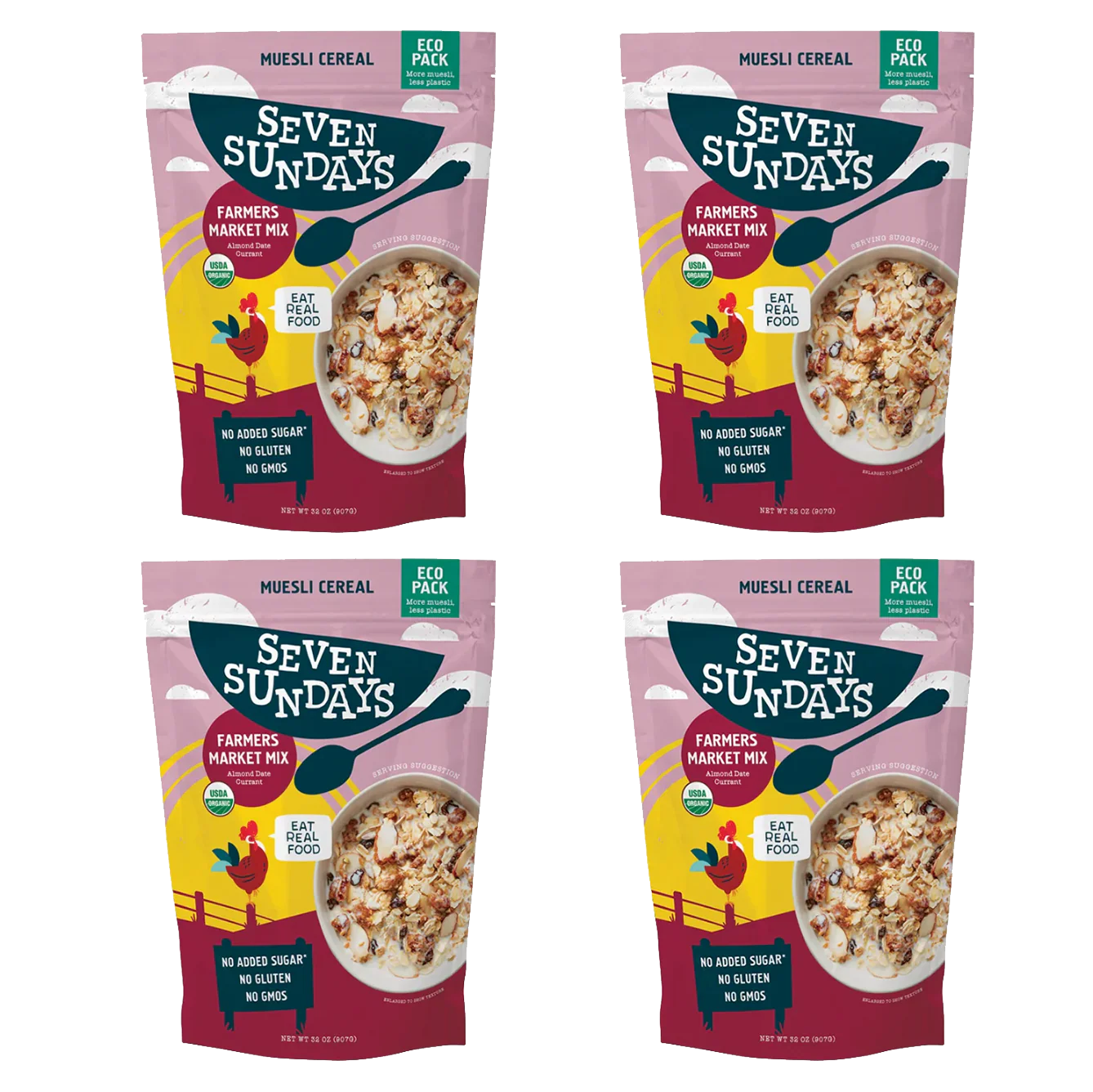 Organic Farmer's Market Almond Date Muesli Eco-Pack, 32oz - Image 7