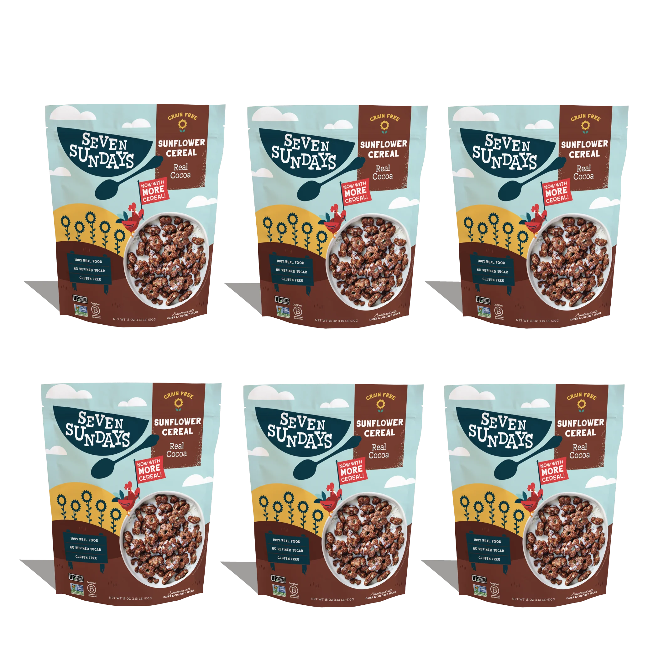 Real Cocoa Sunflower Cereal 18oz - Image 8