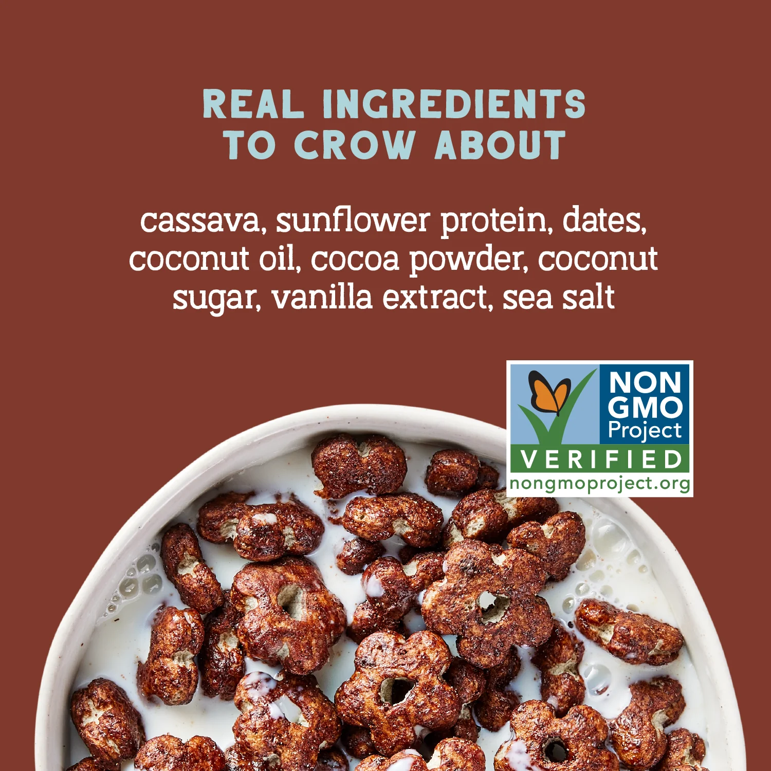 Real Cocoa Sunflower Cereal, Eco-Pack 16oz - Image 3
