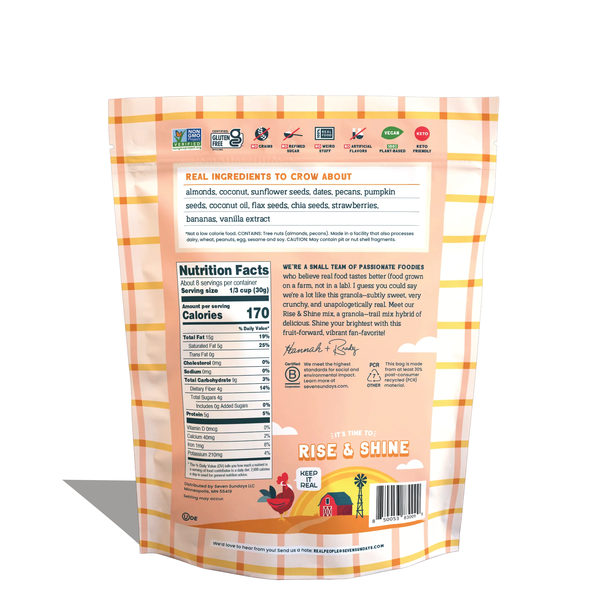 Rise & Shine Strawberry Banana Grain-Free Granola, 8oz - Image 3