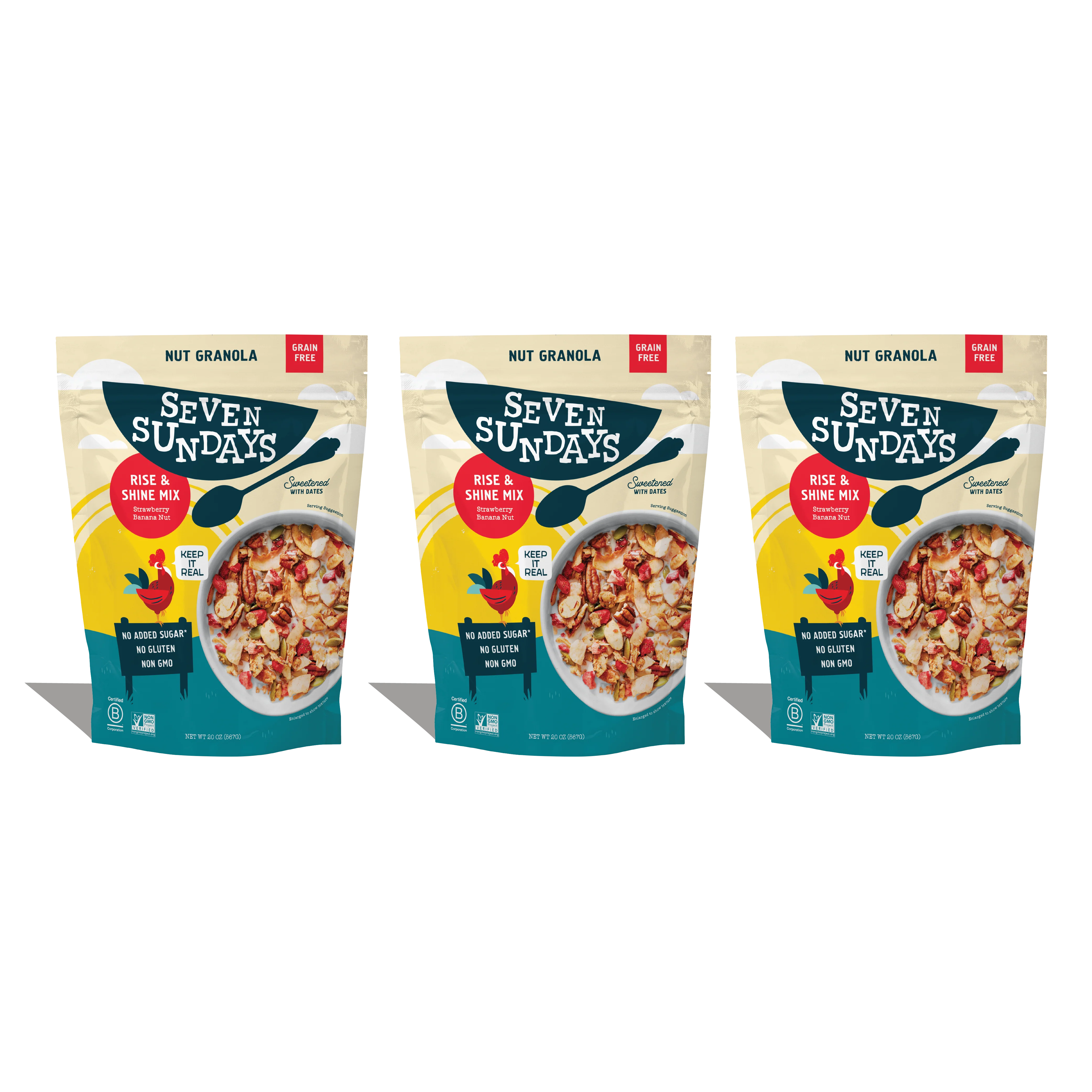 Rise & Shine Strawberry Banana Grain-Free Granola, 20oz - Image 8