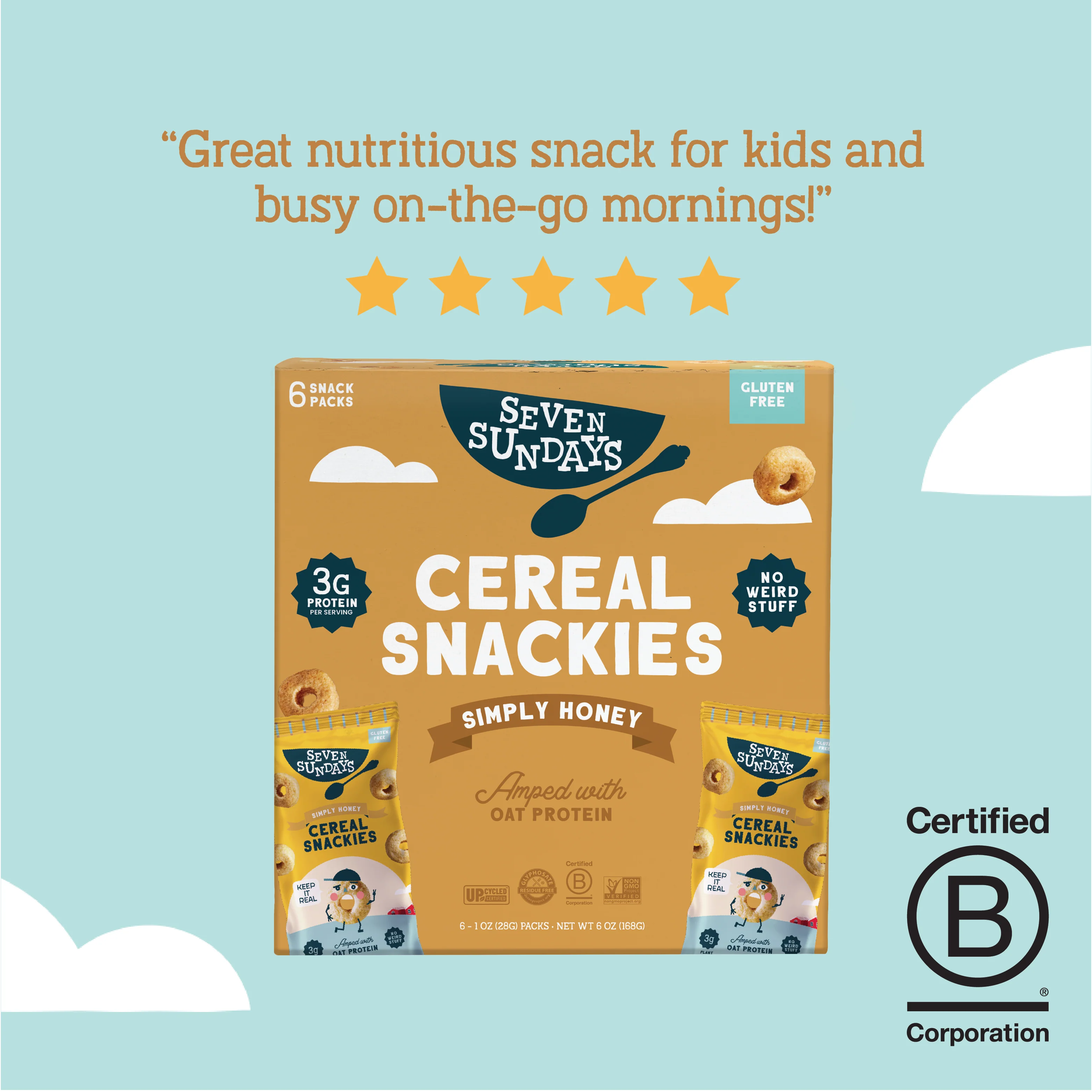 Simply Honey Cereal Snackies 6oz - Image 4