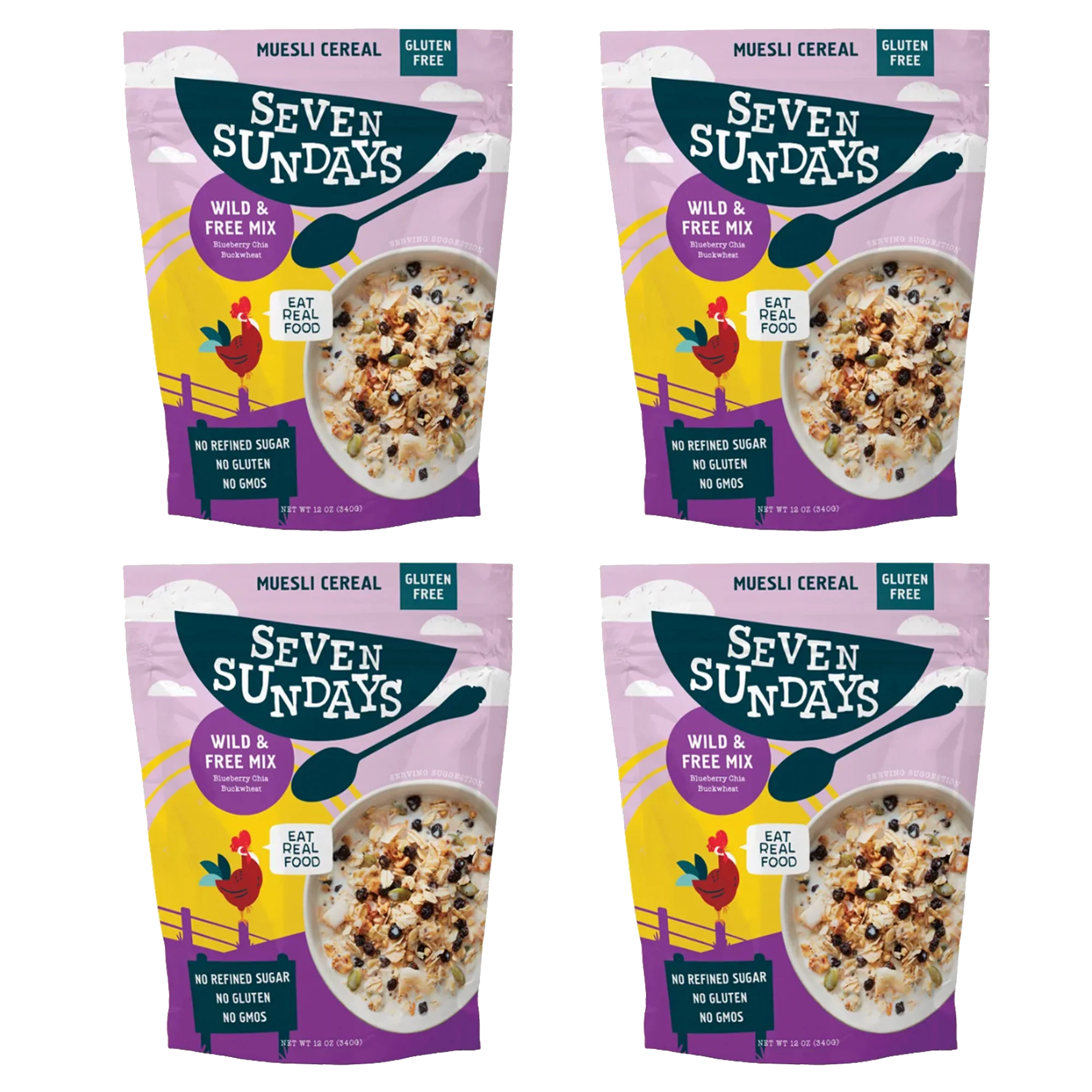 Wild & Free Blueberry Chia Muesli, 12oz - Image 8