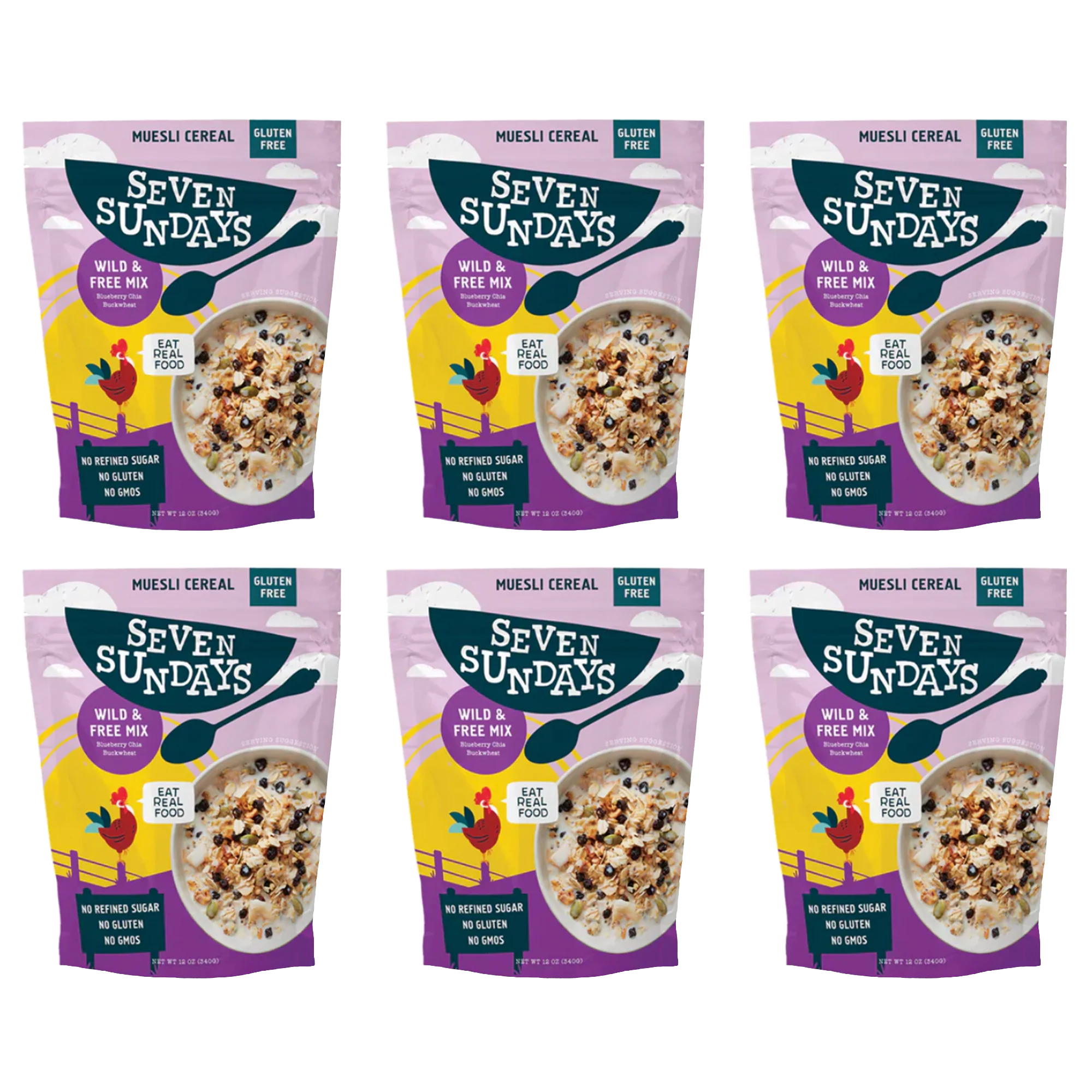 Wild & Free Blueberry Chia Muesli, 12oz - Image 9